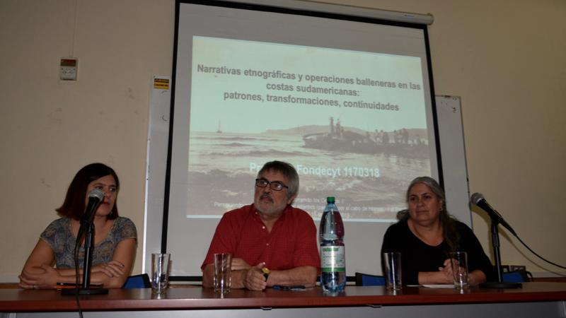 Francisca Perez, Universidad Academía de Humanismo Cristiano; Daniel Quiroz y Susana Herrera de la Subdirección de Investigación, Servicio Nacional del Patrimonio Cultural