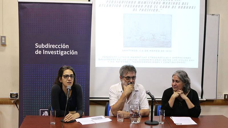 Rosario Fernández, Universidad Academia de Humanismo Cristiano; Daniel Quiroz y Susana Herrera, Subdirección de Investigación.