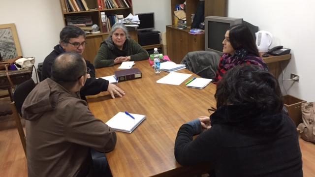 Francisco Mora, Mario Henríquez, Susana Herrera, Daniela Mahana, Catalina Soto y Elvira Latorre