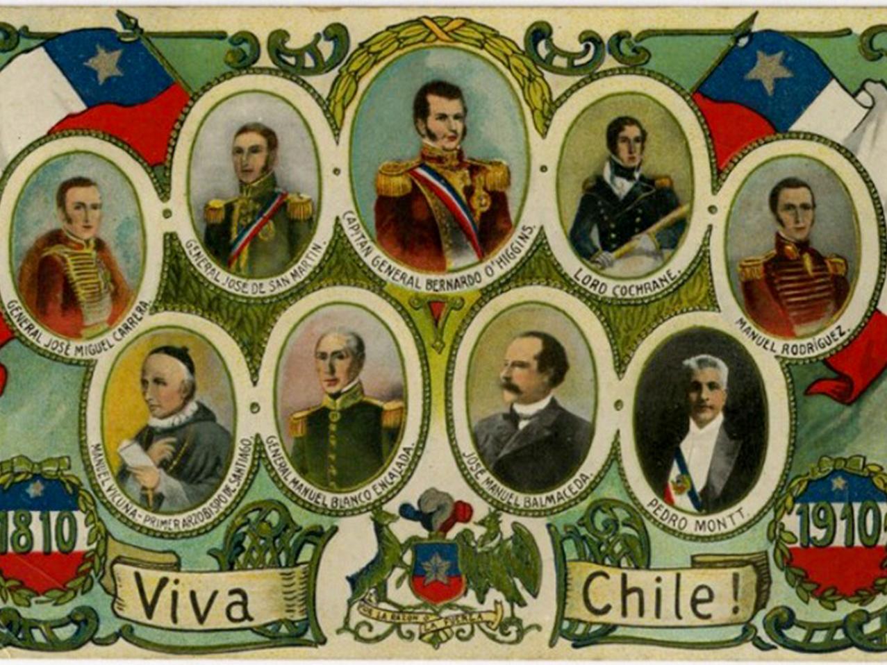 1810-1910. Centenario de la Independencia de Chile.