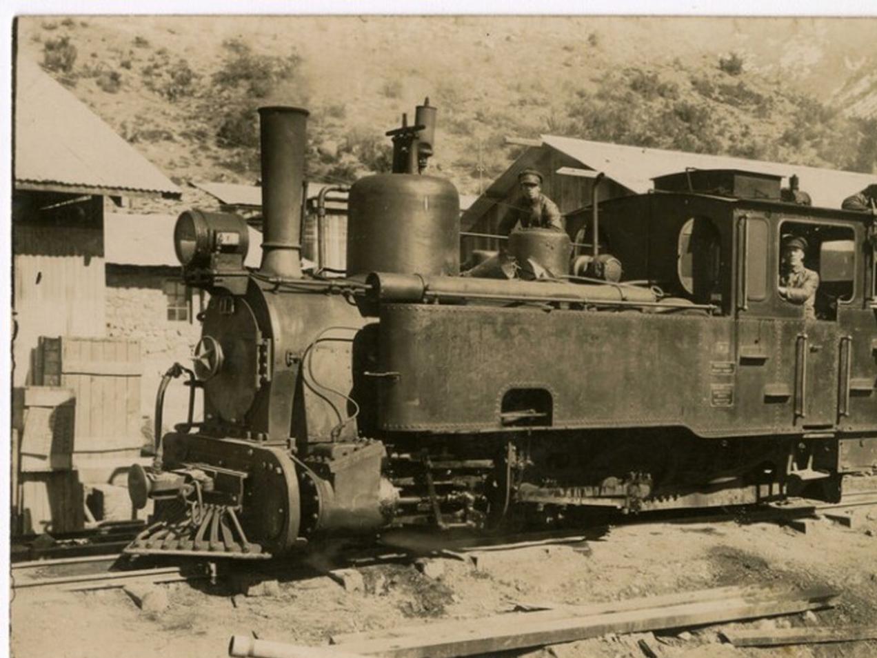Locomotora del ferrocarril de la línea Puente Alto - El Volcán.