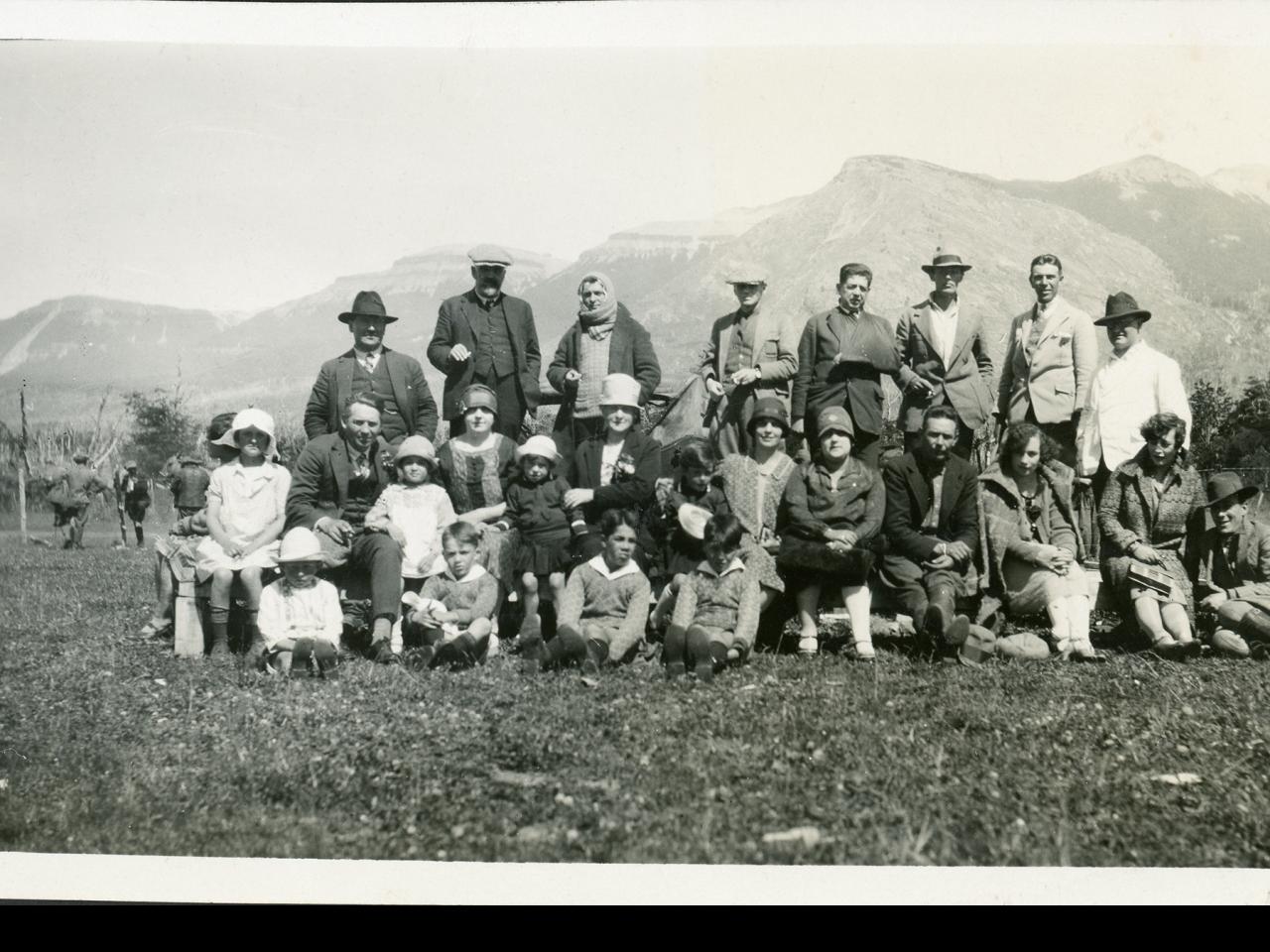 Empleados anglosajones de la Sociedad Industrial del Aysén y sus familias