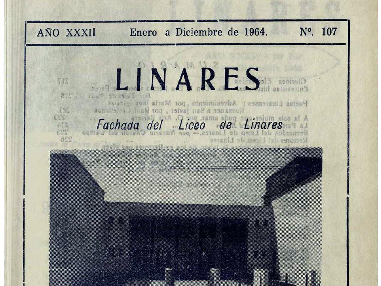 Portada Fachada del Liceo de Linares