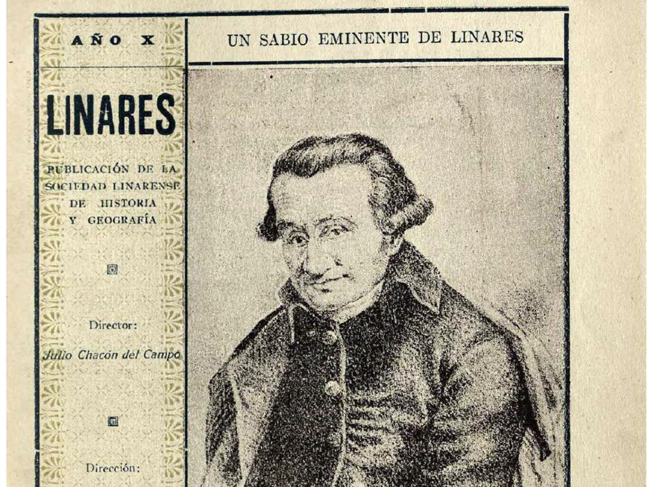 Portada Un sabio eminente de Linares