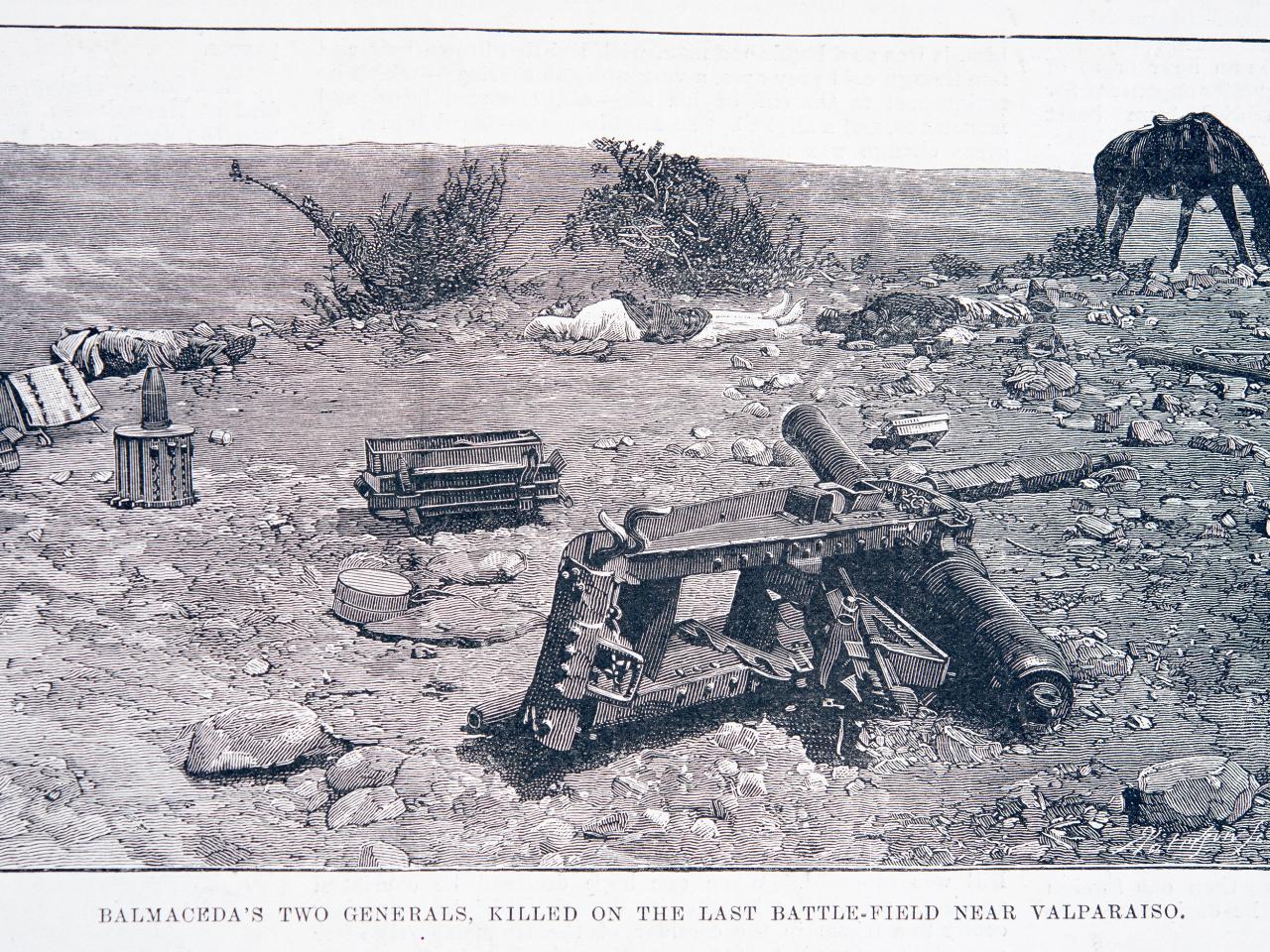 Two of Balmaceda´s Generals Killed in the Battlefield near Valparaíso