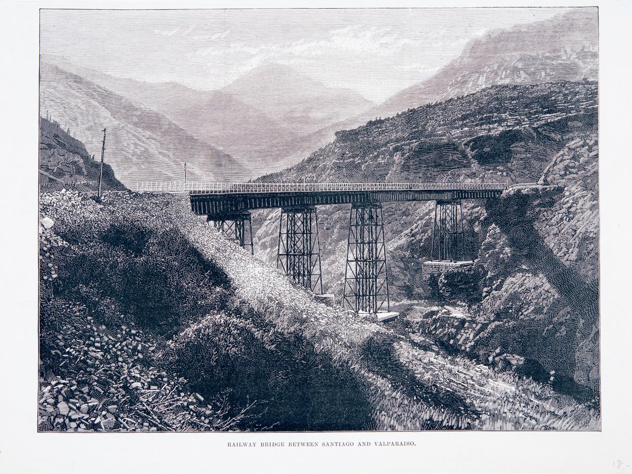 Railway bridge between Santiago and Valparaíso