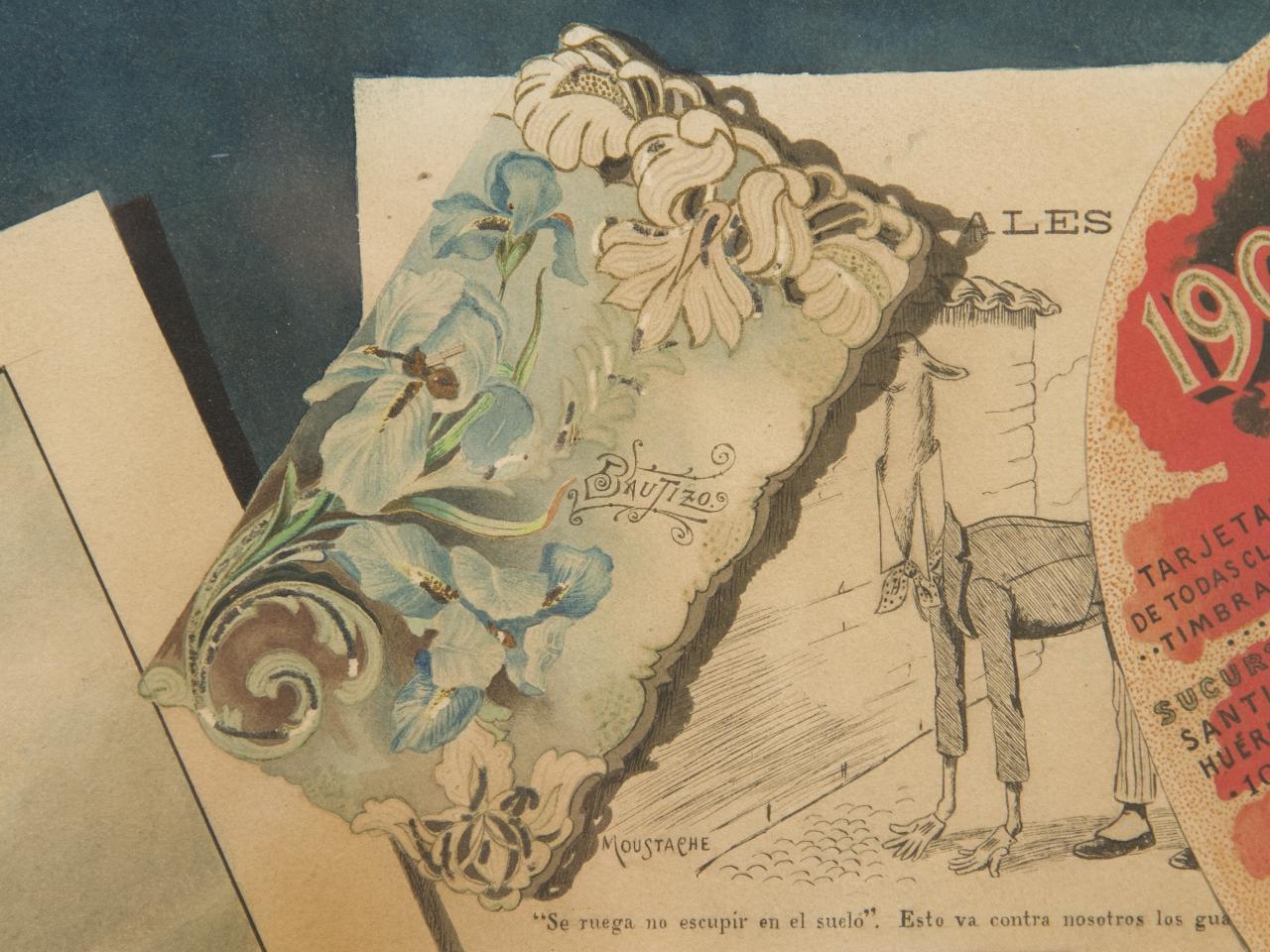 "La mesa revuelta "(1905) Tinta sobre papel (Detalle 3)