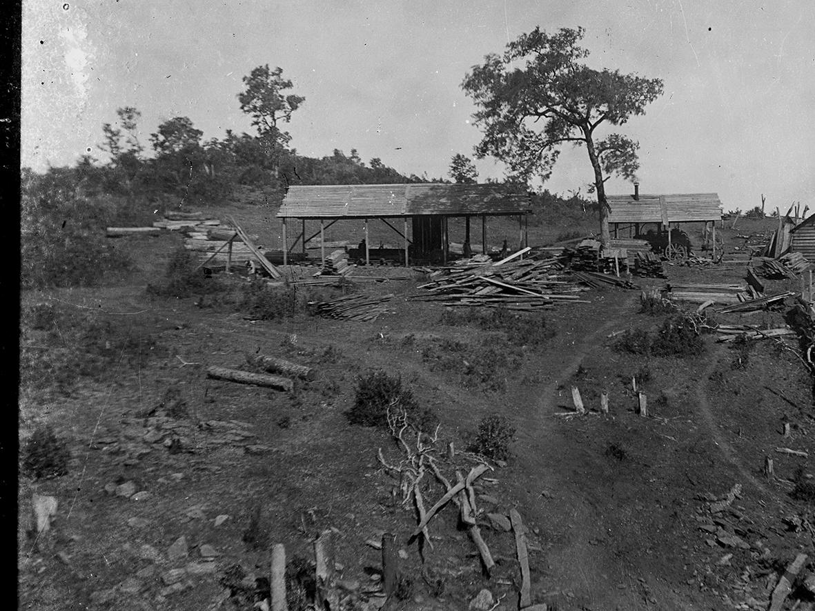 Aserradero en Malalche Alto (c.1920)