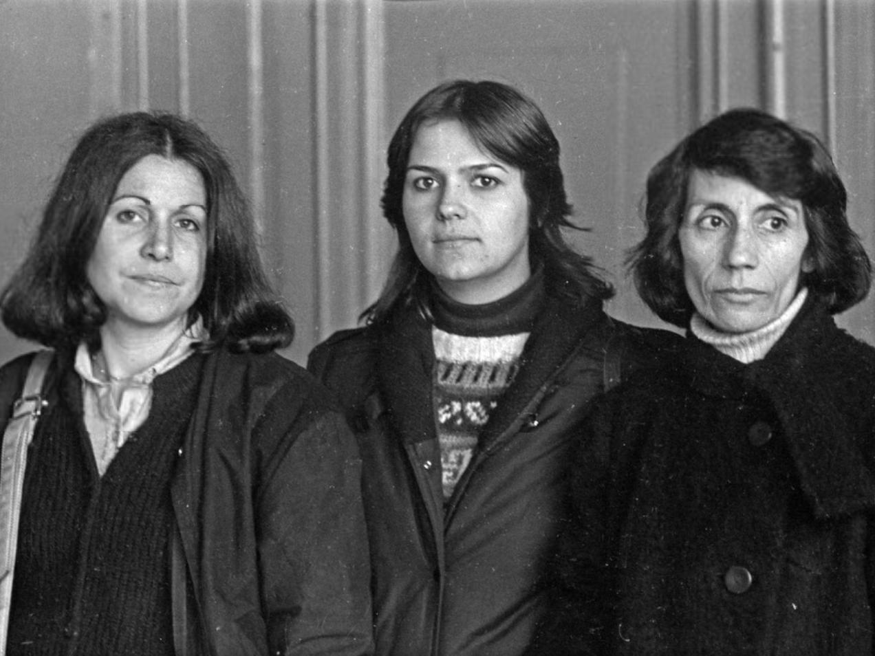 María Estela Ortiz, Owana Madera y Elena Reyes, viudas del denominado «Caso Degollados»