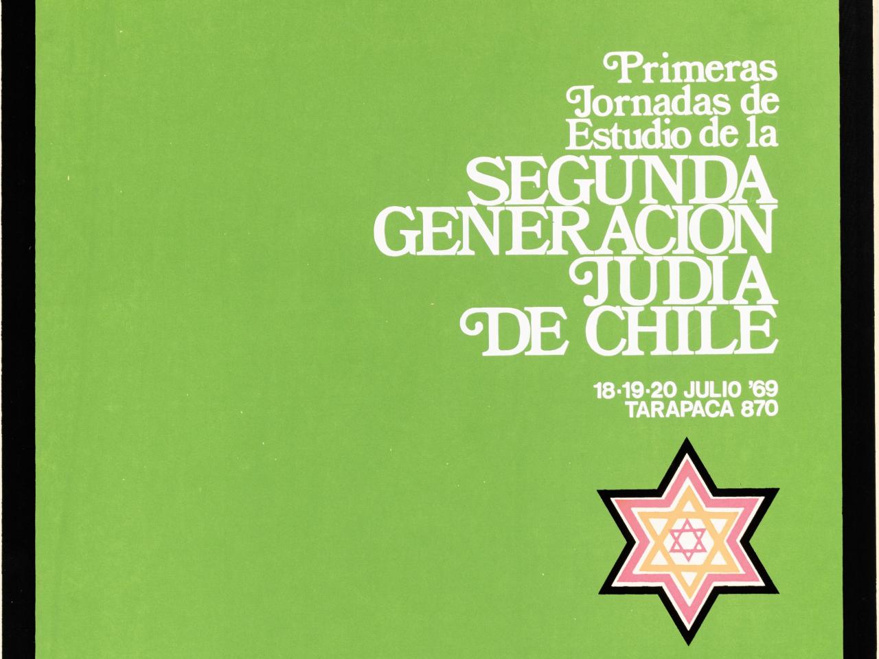"Primeras jornadas de estudio de la segunda generación judía de Chile"