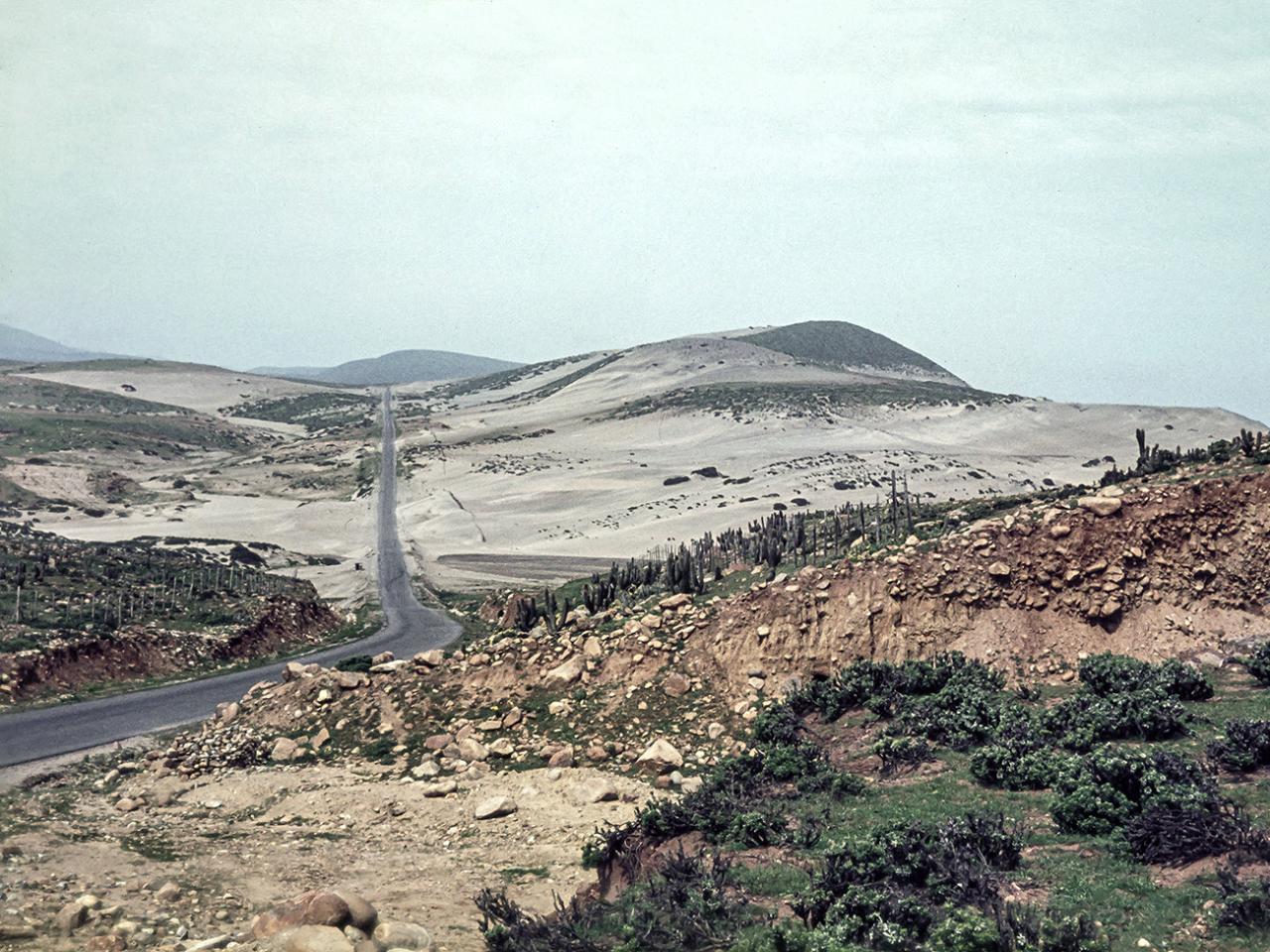 Vista de la carretera Panamericana en el sector de El Teniente