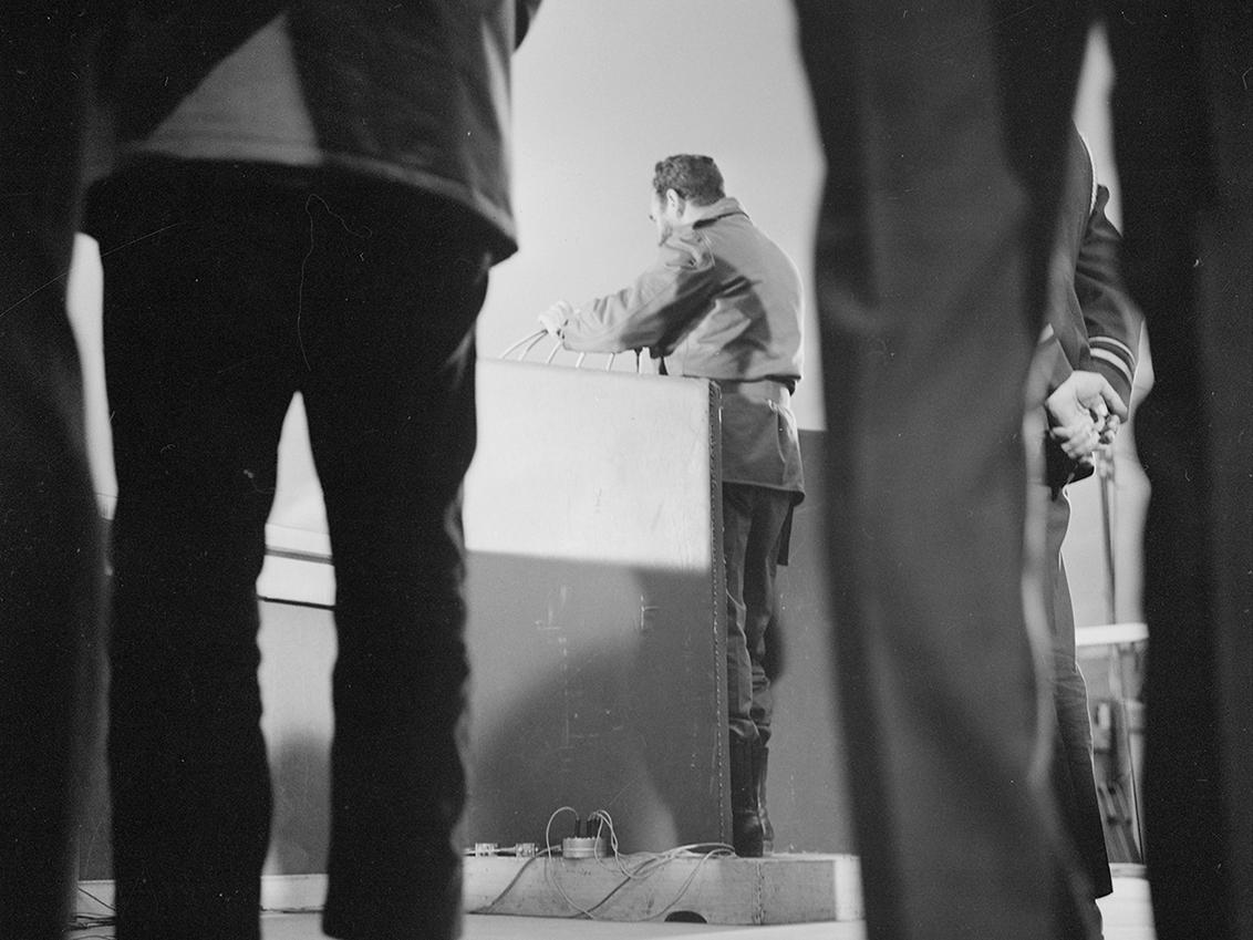 Fidel Castro en el Estadio Nacional