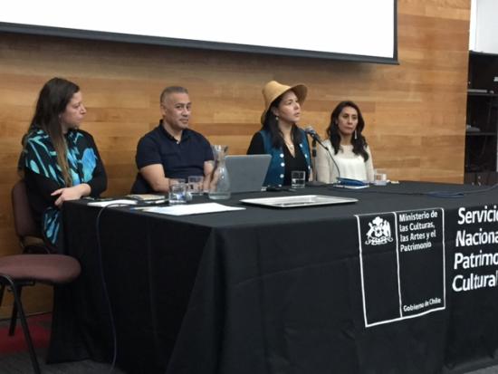 Jacinta Arhur, Te Herekiekie, Lucy Bell y Patricia Ayala