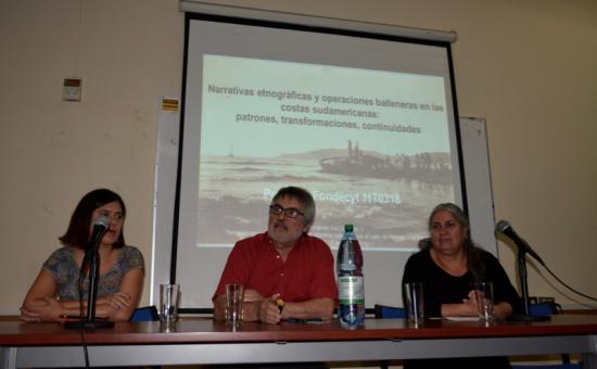 Francisca Perez, Universidad Academía de Humanismo Cristiano; Daniel Quiroz y Susana Herrera de la Subdirección de Investigación, Servicio Nacional del Patrimonio Cultural