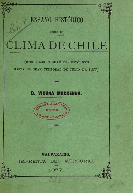 Ensayo histórico sobre el clima de Chile