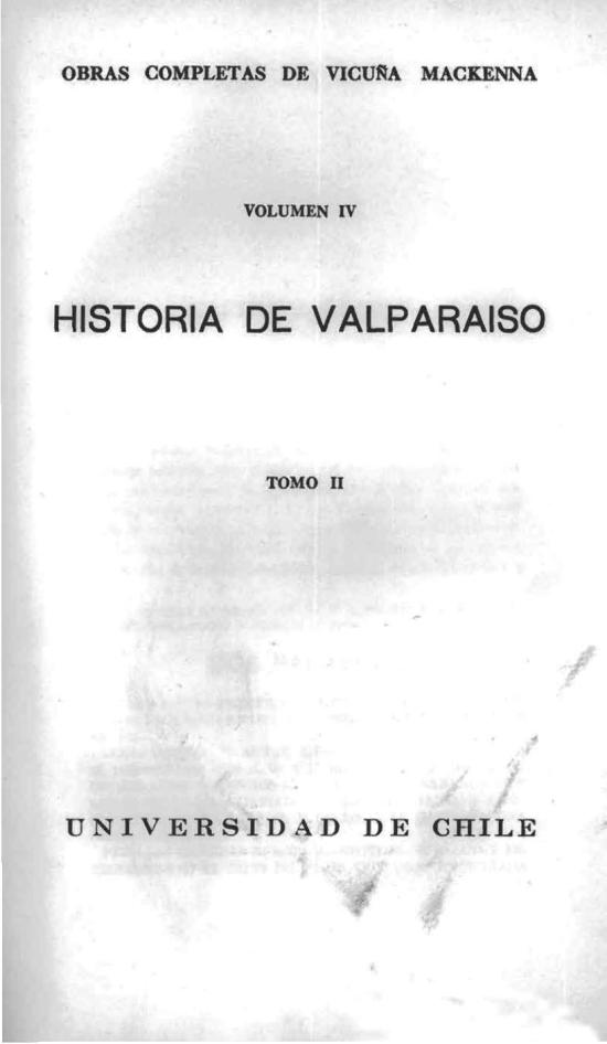 Historia de Valparaíso. Tomo II