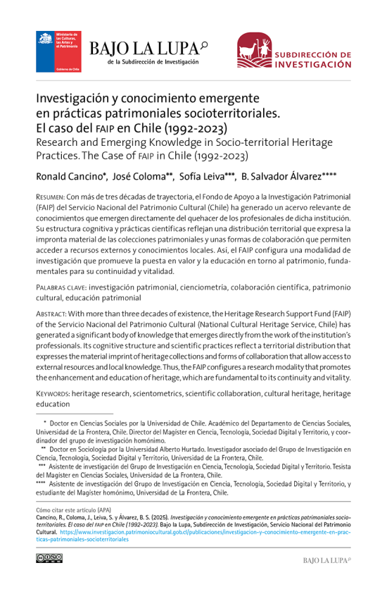 El caso del FAIP en Chile (1992-2023)