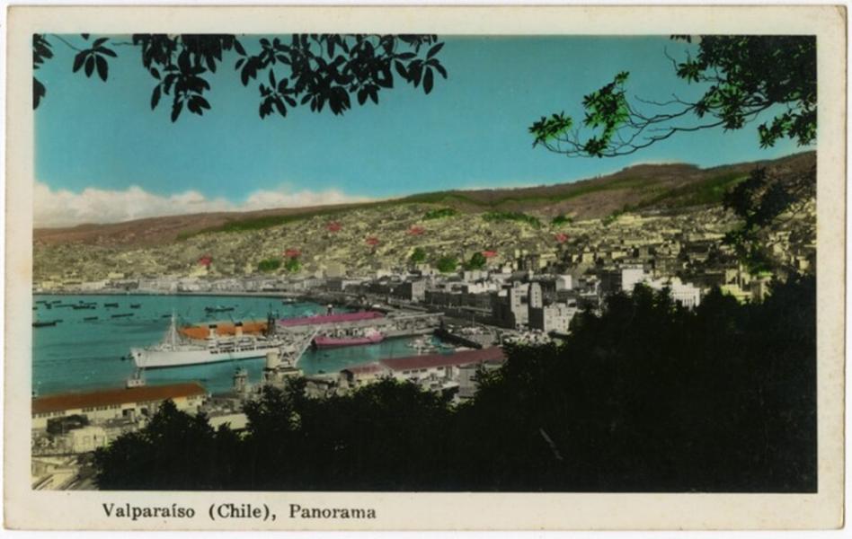 Panorama de la ciudad de Valparaíso, Chile.