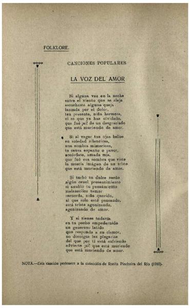 Poema &quot;La voz del amor&quot;