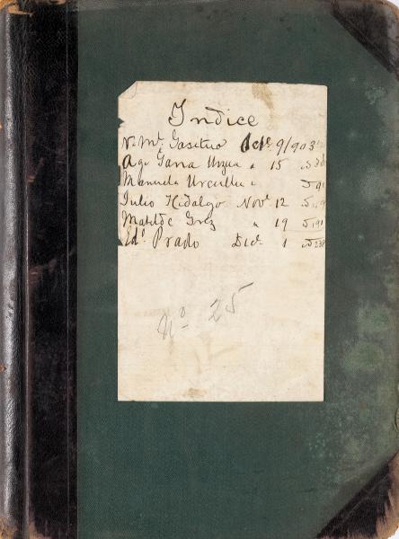 Índice del volumen 25