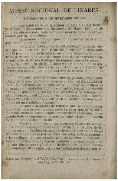 Museo Regional de Linares