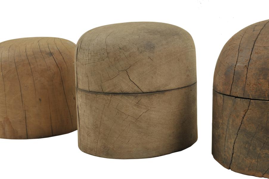 Hormas de madera para copas de sombreros