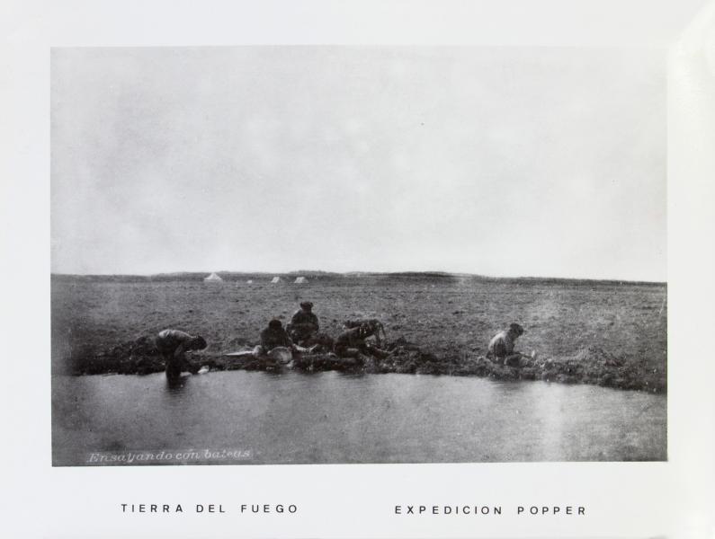 Ensayando con bateas, expedición Popper Ensayando con bateas, expedición Popper