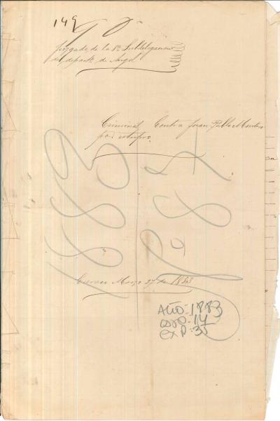 Portada de expediente por causa criminal contra Juan Pablo Montero por estupro