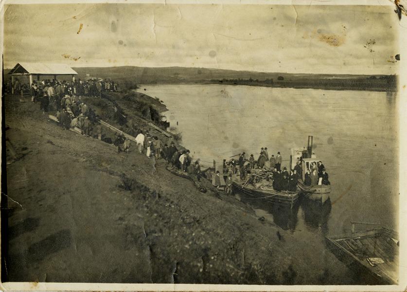 Misioneros arribando a Cholchol (c. 1920)