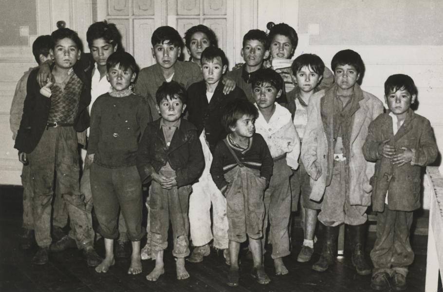 Retrato de un grupo de niños