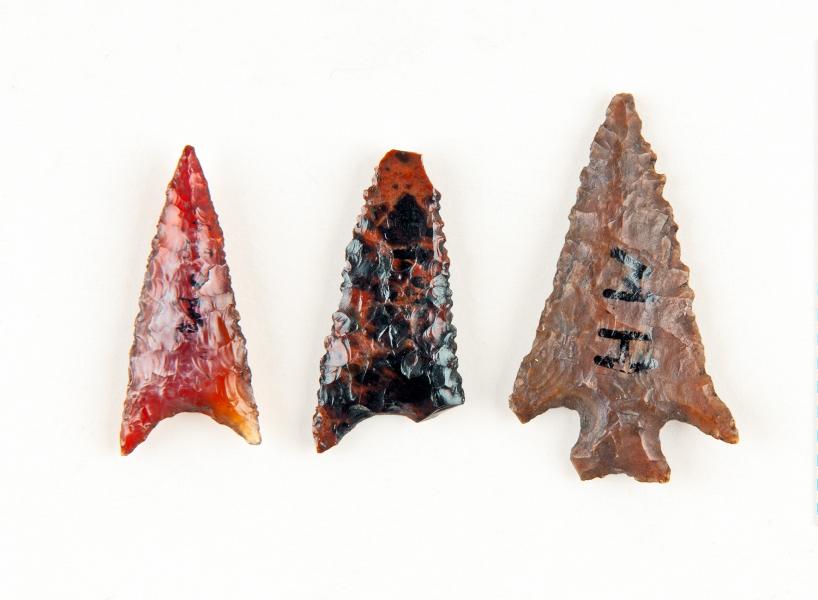 Puntas de proyectil de piedra