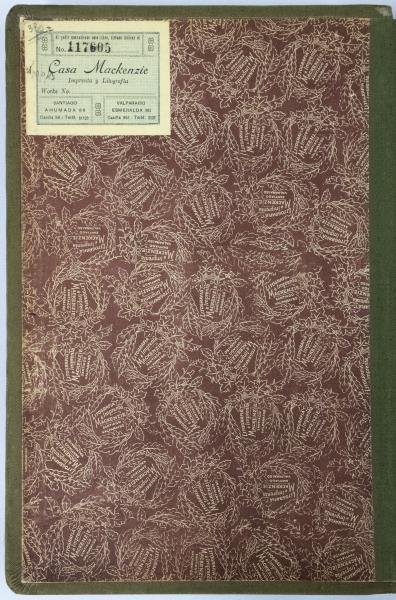 Hoja de guarda libro de ventas Sastrería Pinaud