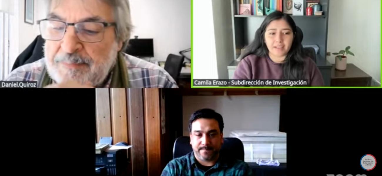 Daniel Quiroz, Camila Erazo y Roberto Rojas